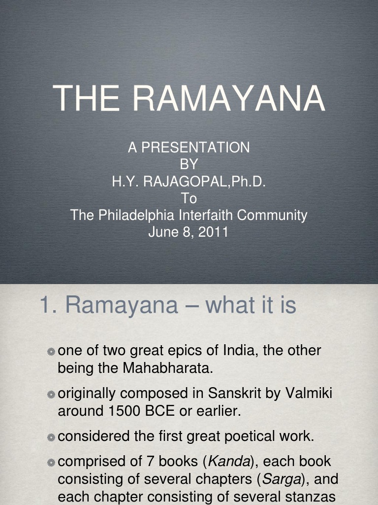  Ramayana  ppt  Ramayana  Rama