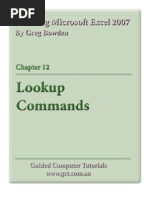 Download Learning Microsoft Excel 2007 - Lookup Commands by Guided Computer Tutorials SN18022599 doc pdf