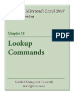 Learning Microsoft Excel 2007 - Lookup Commands