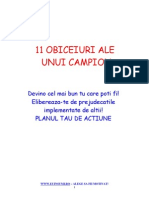 11 Obiceiuri Ale Unui Campion PDF