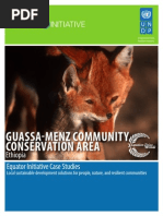 Case Studies UNDP: GUASSA-MENZ COMMUNITY CONSERVATION AREA