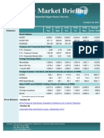 Weekly Market Briefing (October 28, 2013)