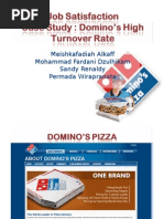 Download Case Study OB - Dominos Pizza Job Satisfaction by meishka SN18023677 doc pdf