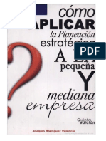 O Aplicar La Planeacion Estrategica Rodriguez