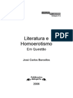 Livro Literatura e Homoerotismo Em Questao_jose Carlos Barcellos