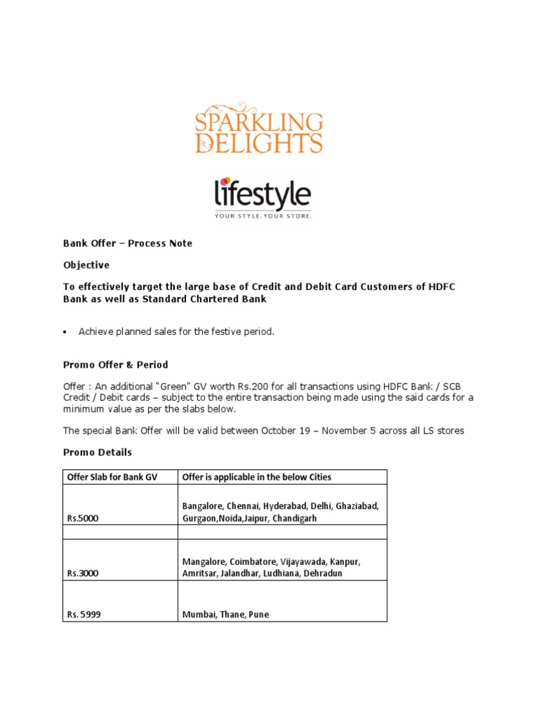 HDFC & SCB Card Offer: Rs.200 GV Deal | PDF | Debits And Credits ...