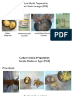 Ingredients:: Culture Media Preparation Potato Dextrose Agar (PDA)