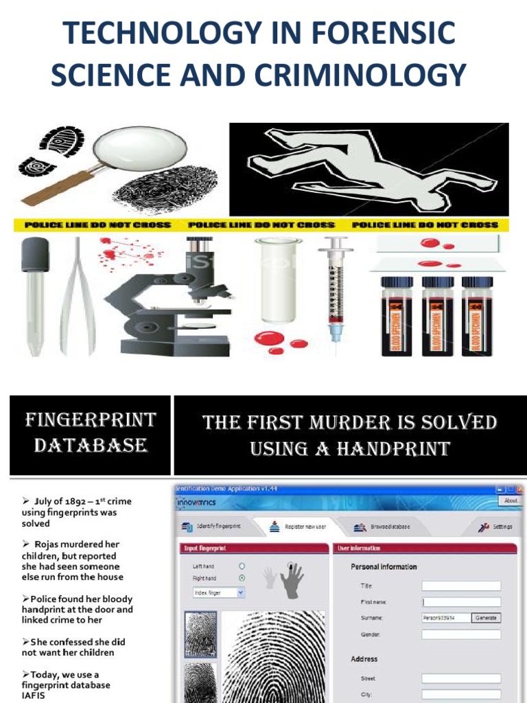 Criminal Technology | PDF | Dna Profiling | Forensic Science