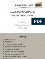 Ahorro Previsional Voluntario (Apv)