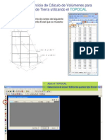 Ejemplo de Calculo de Volumenes en TopoCal