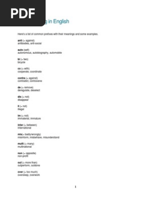 English Word Building Guide | PDF