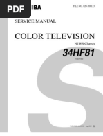 Download Toshiba Color TV 34HF81 Service  Schematic by imakingtx SN18027833 doc pdf