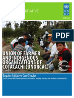 Case Studies UNDP: UNION OF FARMER AND INDIGENOUS ORGANIZATIONS OF COTACACHI, Ecuador
