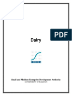 Small and Medium Enterprise Development Authority GOVERNMENT OF PAKISTAN Report On Dairy PDF