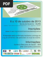 Cartaz Seminario Sst