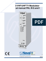 MM-750 VHF/UHF TV Modulator Technical Manual PAL B/G and I