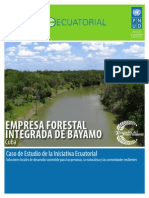 Estudios de Caso PNUD: EMPRESA FORESTAL INTEGRADA DE BAYAMO, Cuba