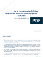 SENAME Medición de La Reincidencia Delictiva Juvenil 2009-2010