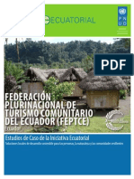 Estudios de Caso PNUD: FEDERACIÓN PLURINACIONAL DE TURISMO COMUNITARIO DEL ECUADOR (FEPTCE), Ecuador