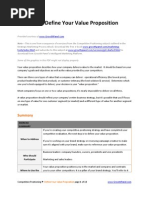 Download Define Your Value Proposition - GrowthPanelcom by wwwGrowthPanelcom SN18030712 doc pdf