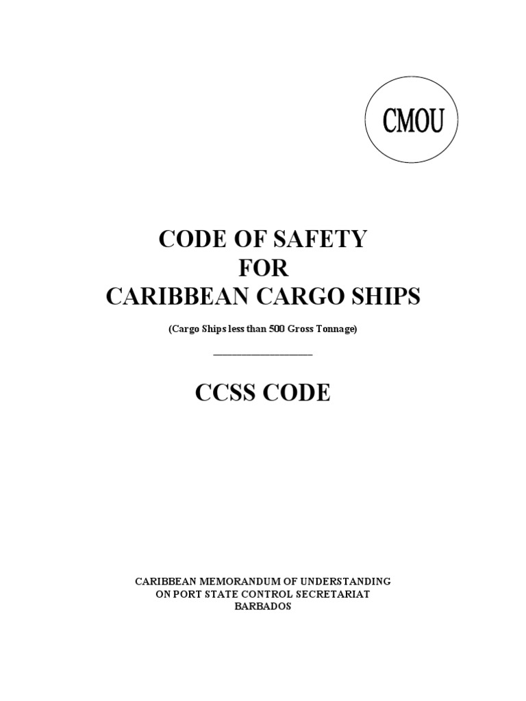 Caribbean Cargo Ship Safety Code | PDF