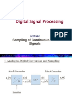 Digital Signal Processing: Sampling of Continuous-Time Signals