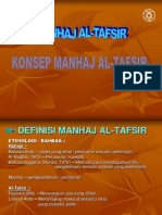 Kuliah 1 MANHAJ AL-TAFSIR