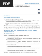 Meat Inspection Procedures Overview | PDF | Animal Slaughter | Meat