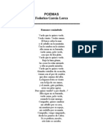 Poemas Federico García Lorca