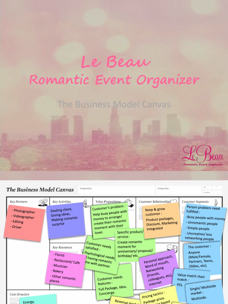 Romantic Event Organizer Business Model | PDF