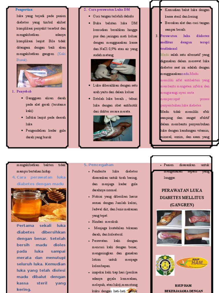 Leaflet Perawatan Luka Diabetes Melitus My Hobby