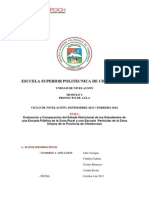 Evaluación Estado Nutricional