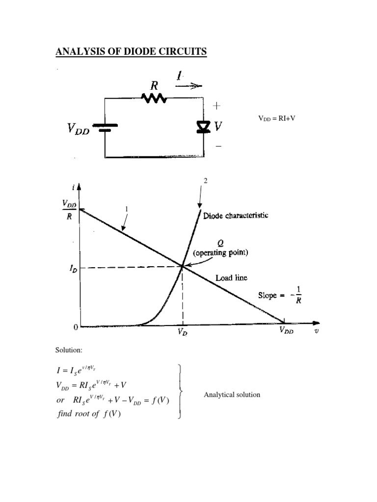 Diode Circuit Analysis Techniques | PDF | Teaching Methods & Materials