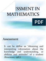 Assesment in Mathematics