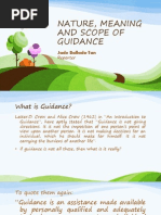 Download NATURE MEANING AND SCOPE OF GUIDANCEpptx by Jade Atok Ballado-Tan SN180394250 doc pdf