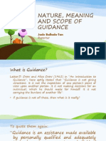 Download NATURE MEANING AND SCOPE OF GUIDANCEpptx by Jade Atok Ballado-Tan SN180394250 doc pdf