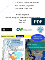 LA CATASTRÓFICA INUNDACIÓN DE
 SANTA FE (2003, Argentina)
 CAUSAS Y EFECTOS
