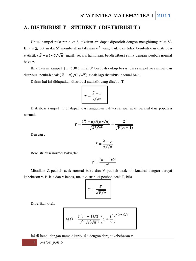 Distribusi T Docx