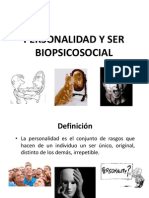 Personalidad y Ser Biopsicosocial