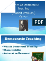 Approaches N Strategies of Democratic Teaching