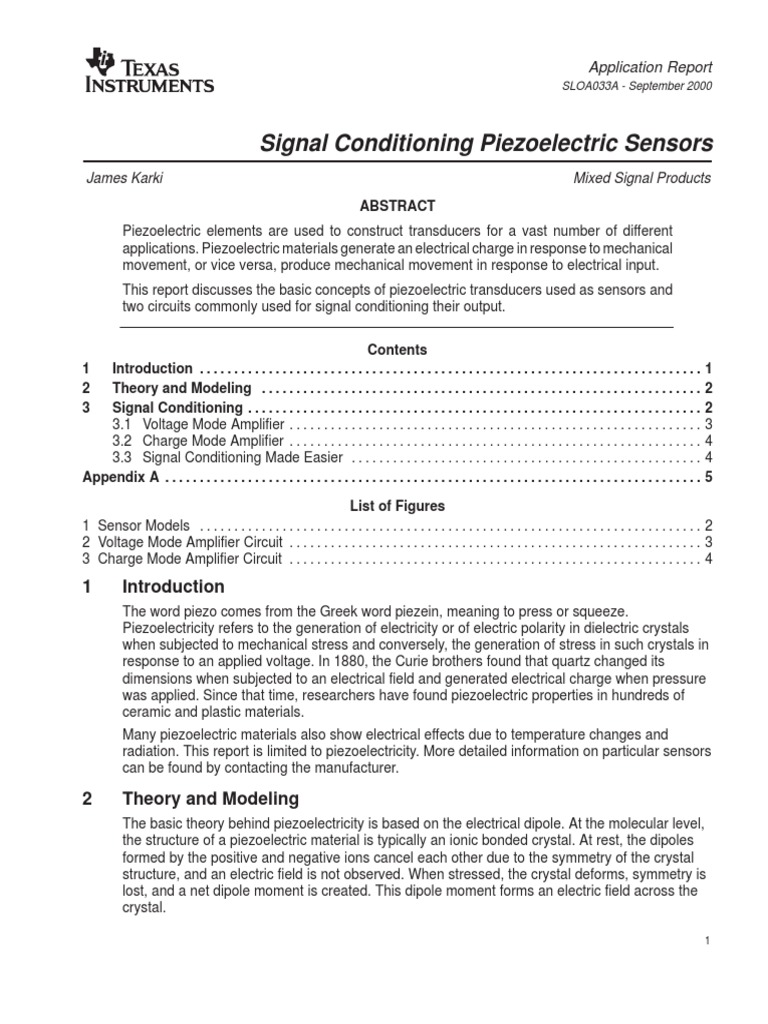 Piezoelectric - Signal PDF | PDF