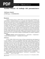 Anibal Ponce, El Pensamiento