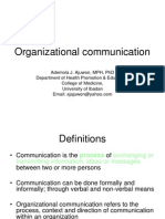 Organizational Communication