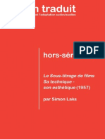 Simon Laks Étude Du Sous-Titrage PDF