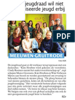 Artikel HBVL - 29/10/2013 Voorstelling bestuursploeg Jeugdraad 2013-2014