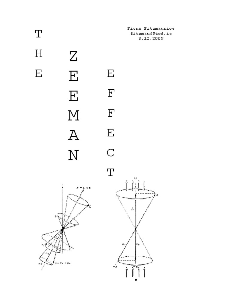Zeeman Effect Experiment Analysis | PDF | Polarization (Waves ...