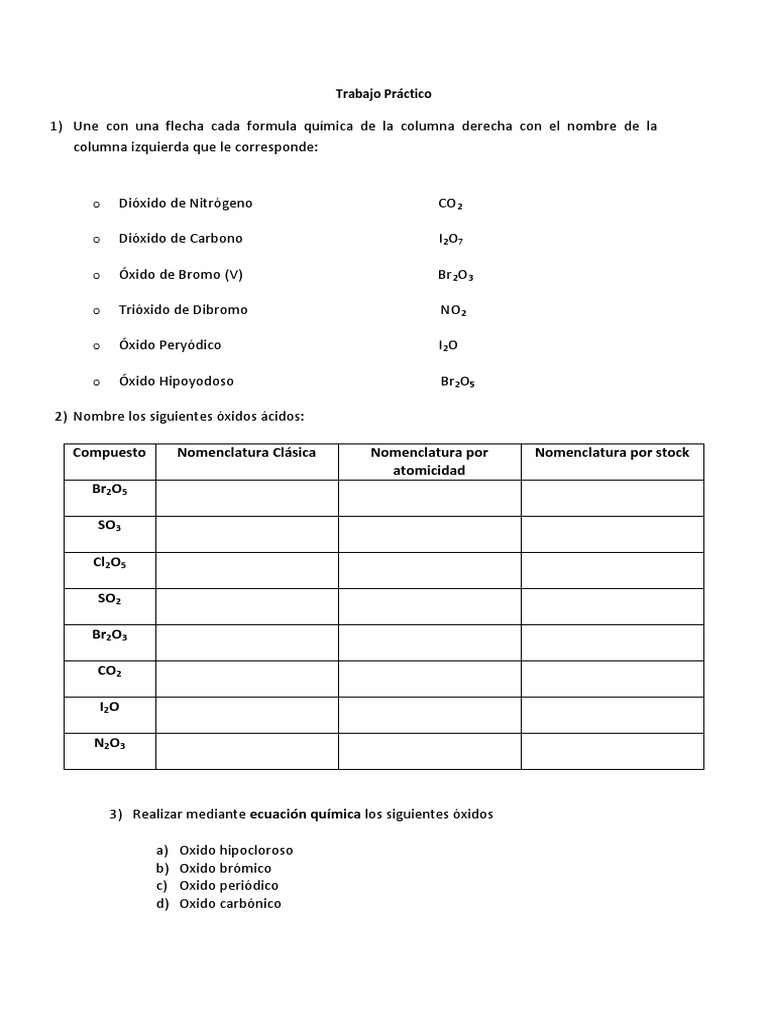 Trabajo Practico Oxido Acido