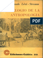 Lévi-Strauss, Claude - Elogio de la antropología [1976]