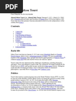 Ahmed Sékou Touré. A biography