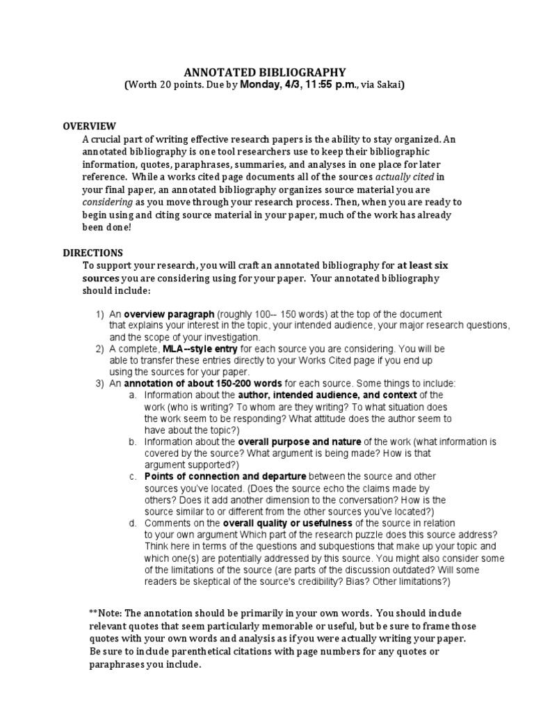 How a bibliography should look picture